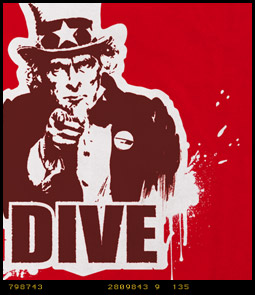 Uncle Sam Womens Scuba Diving T-shirt image 8