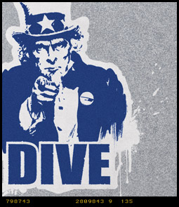 Uncle Sam Womens Scuba Diving T-shirt image 3