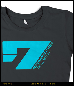 7-tech Logo Womens Scuba Diving T-shirt image 2