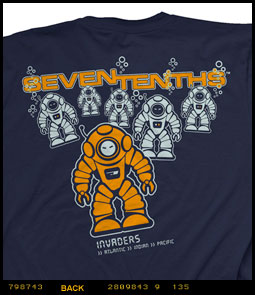 Innerspace Invaders Scuba Diving T-shirt image 7