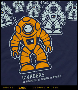 Innerspace Invaders Scuba Diving T-shirt image 8