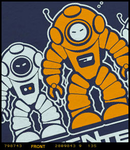 Innerspace Invaders Scuba Diving T-shirt image 3