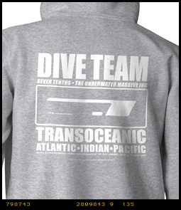 Dive Team Mens Scuba Divers Hooded Sweatshirt image 2