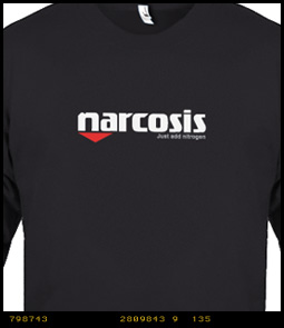 Narcosis Longsleeved Scuba Diving T-shirt image 2